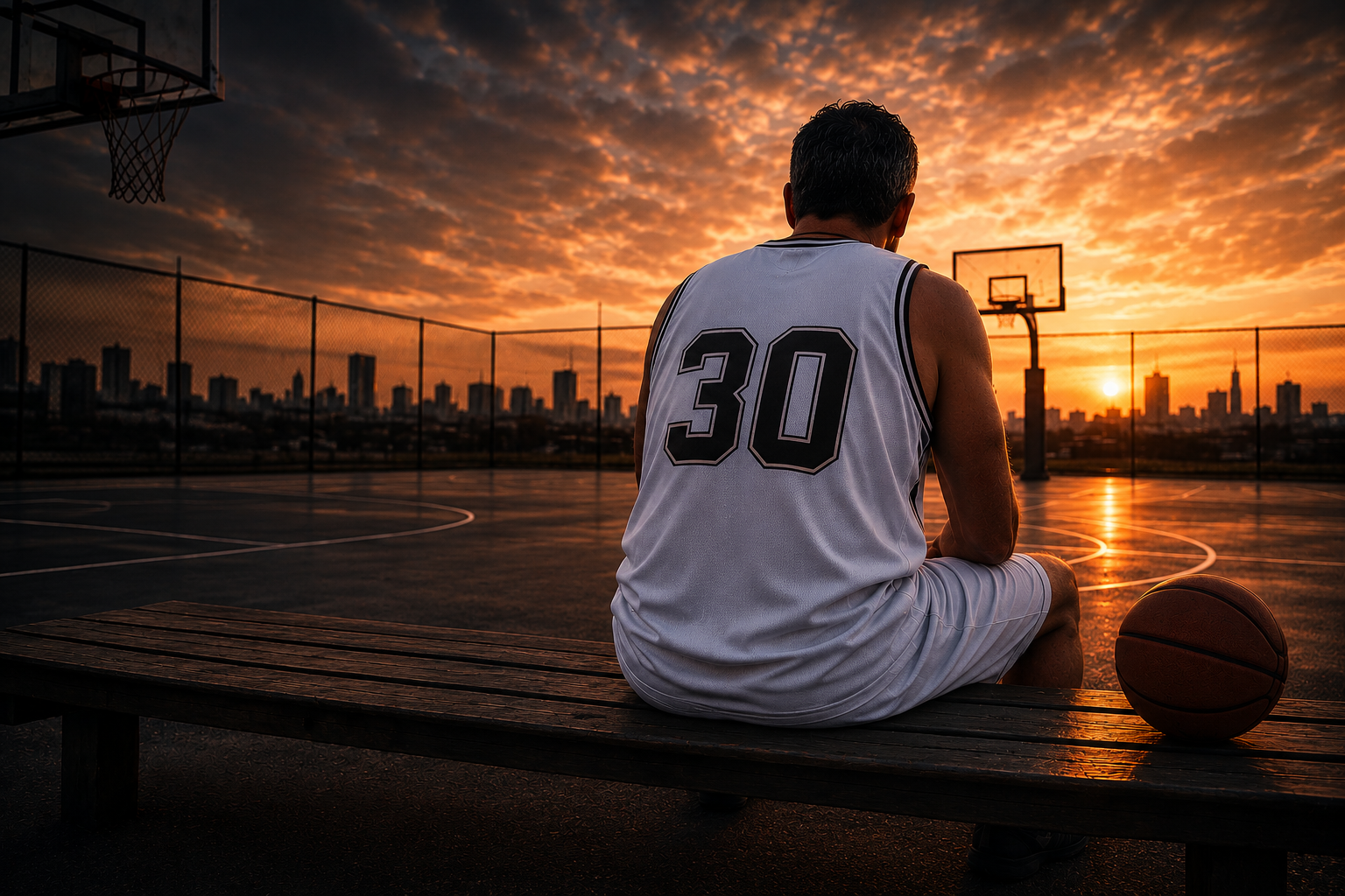 reflexion al atardecer
